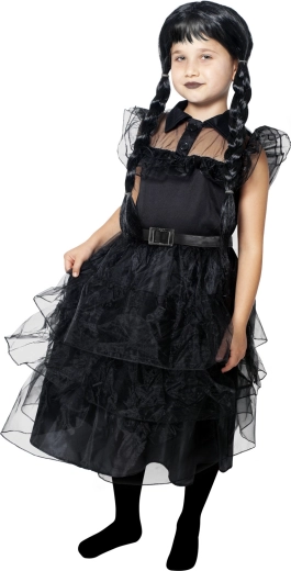 Children's costume Mysterious Girl black (size S) eco packaging
