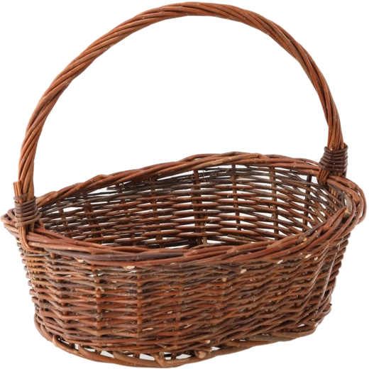 Pīts brūns grozs 41 × 32 × 14/36 cm