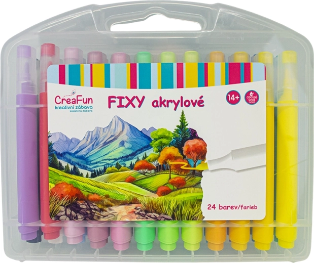 CreaFun acrylic markers – set of 24 colors