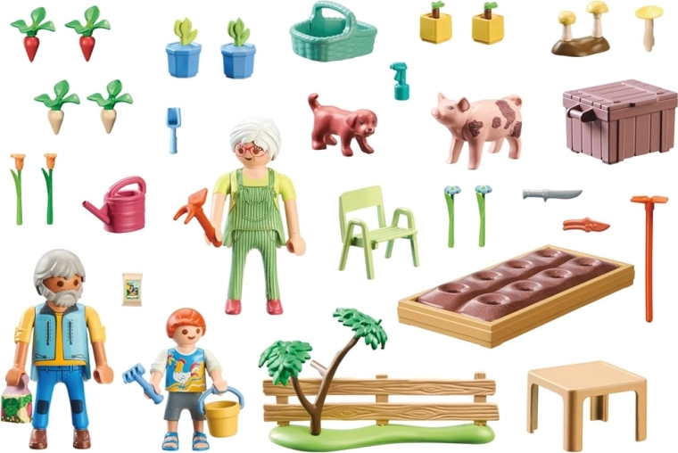 Caring for the animals and garden