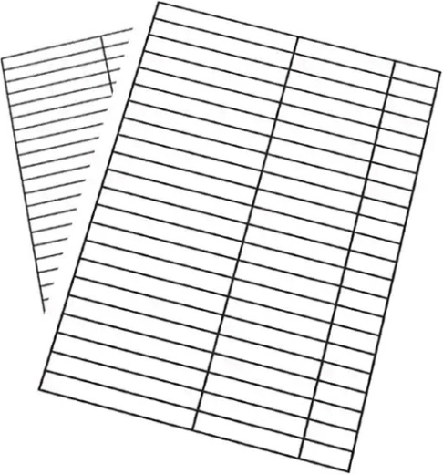 Lined A5 notebook underlay - 1 piece