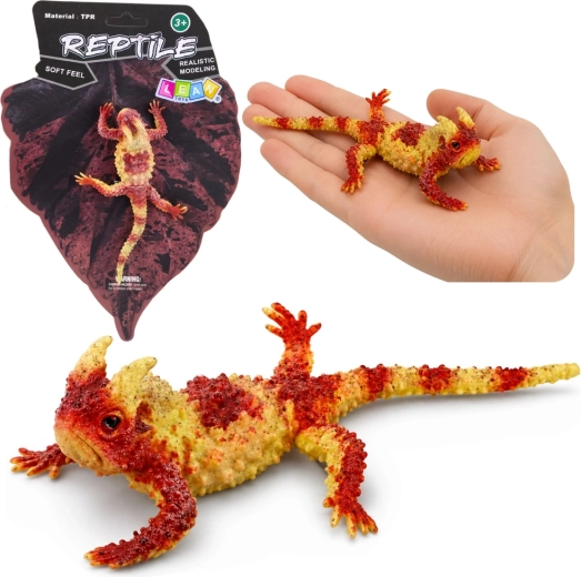 Reālistiska gumijas figūriņa — velna dzeloņastes ķirzaka 14 cm