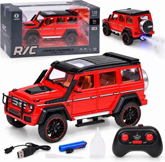 Remote-Controlled Brabus G800 Car with Metal Body, LED Lights and Smoke Effect