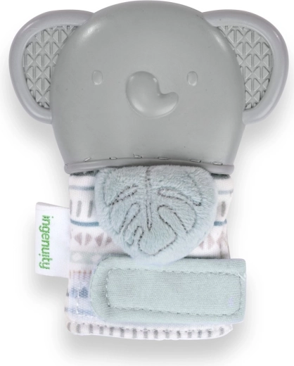 Ingenuity teething mitten with elephant Van for babies 3m+