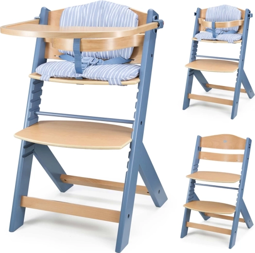 Kinderkraft ēdamkrēsls Enock Nordic Breeze ar polsterējumu