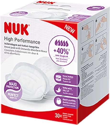 Krūšu ieliktnīši NUK High Performance 30 gab.