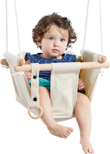 2Kids Toys children's textile cotton swing, beige