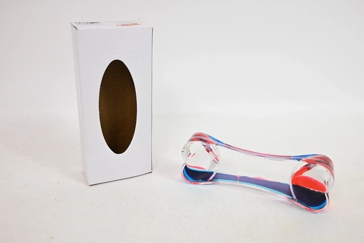 Sensory liquid hourglass timer