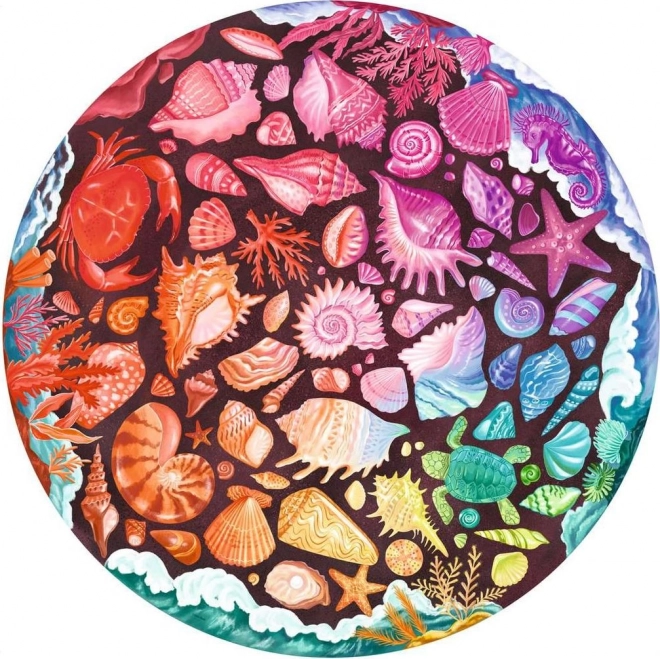 Puzzle krāsu palete gliemežvāki 500 gabalu