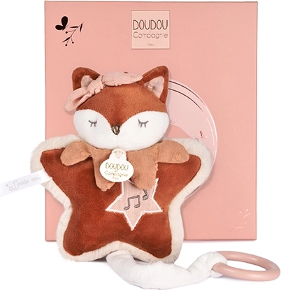 Doudou dāvanu komplekts: plīša lapsa Mina ar mūzikas mehānismu 16 cm