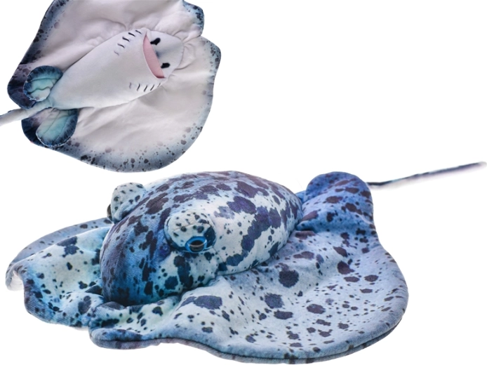 Plush Stingray 55 cm Blue