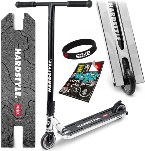Soke Box freestyle scooter silver-black