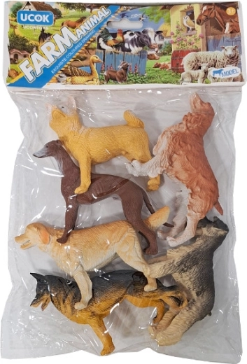 Dogs in a Bag – set of realistic dog figurines