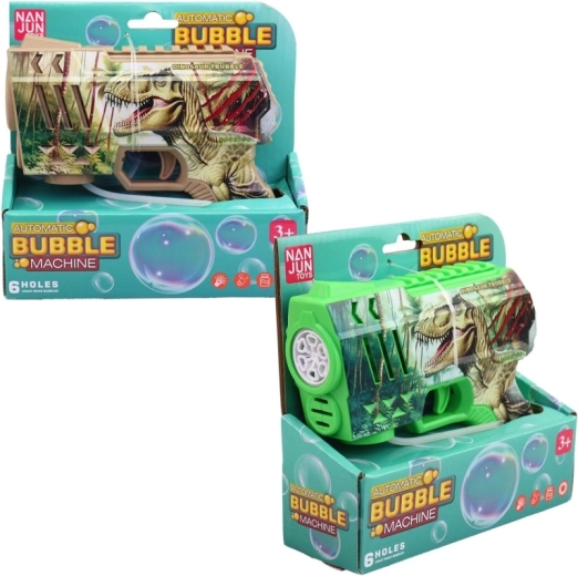 Battery-powered dinosaur bubble gun 16 cm