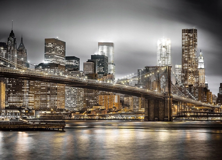 Diamond painting Brooklyn Bridge 30 × 40 cm