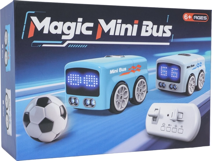 RC mini autobuss ar bumbiņu – zils