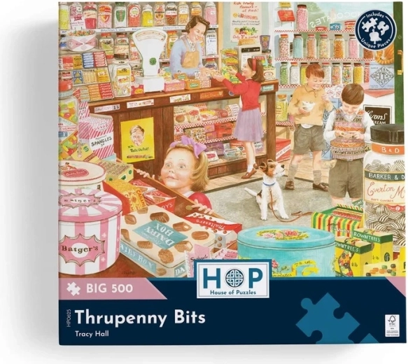 Magical sweet shop illustration