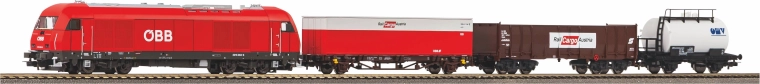 Piko starta komplekts ÖBB Hercules ar trim kravas vagoniem H0