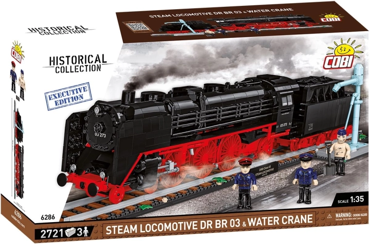 Cobi tvaika lokomotīve DR BR 03 ar ūdens celtni Executive Edition 1:35