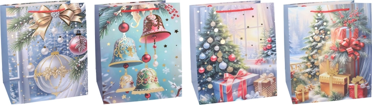 Christmas gift bag, medium size - 1 piece