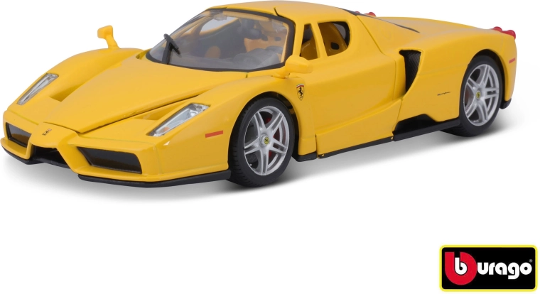 Metāla automašīnas modelis 1:24 Ferrari Enzo dzeltens