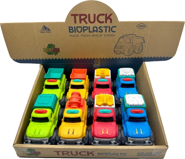Bioplastic mini kravas auto Truck 11 cm – dažādi veidi