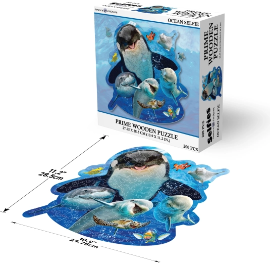 Prime 3D wooden puzzle Ocean Selfie 200 pieces