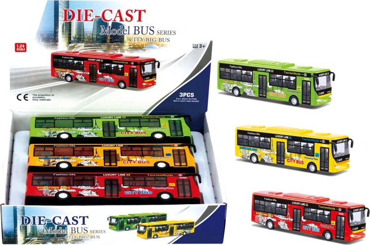 Autobuss 1:23 – rotaļlieta bērniem, 3 varianti