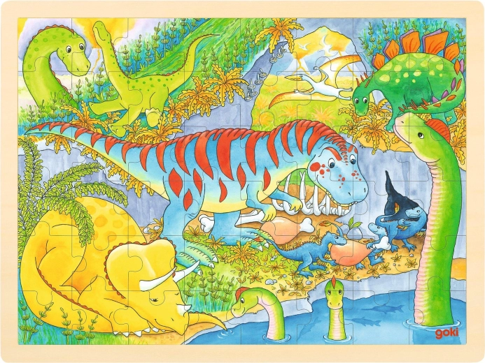 Koka puzle Dinozauri - 1 gab.