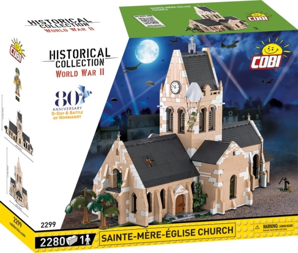 Sainte-Mère-Église ķieģeļu baznīca