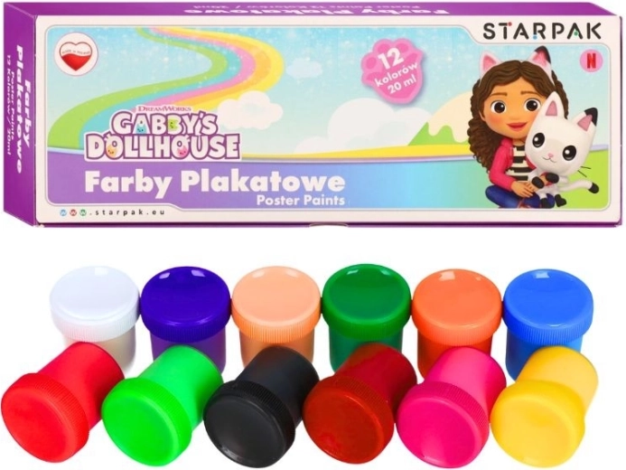 Plastilīns Gabby's Dollhouse – 12 krāsu komplekts