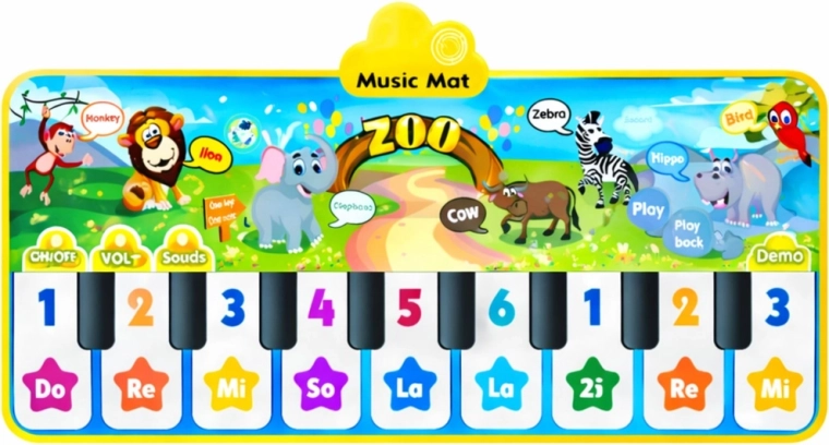 10 taustiņi un 10 melodijas pirmajiem mūzikas soļiem