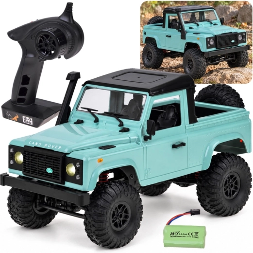 Remote-Controlled Off-Road Land Rover Defender Pickup 4x4 1:12