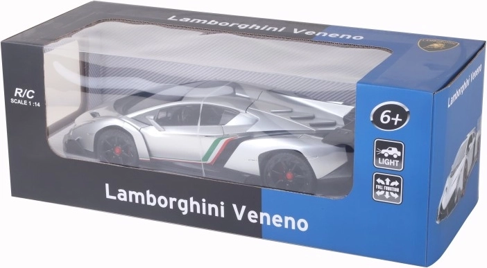 RC auto Lamborghini Veneno 1:14 sudraba vai zaļa