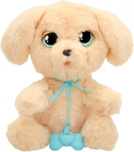 Interactive plush Labrador Psytulaski with pacifier and carry pouch