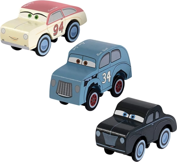 KidKraft Disney Cars – 3 koka sacīkšu auto komplekts