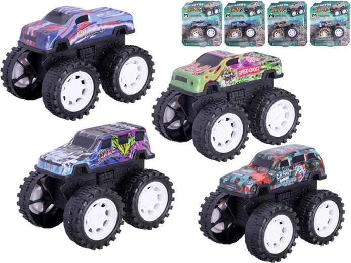 Metāla monster truck 10 cm ar inerces piedziņu