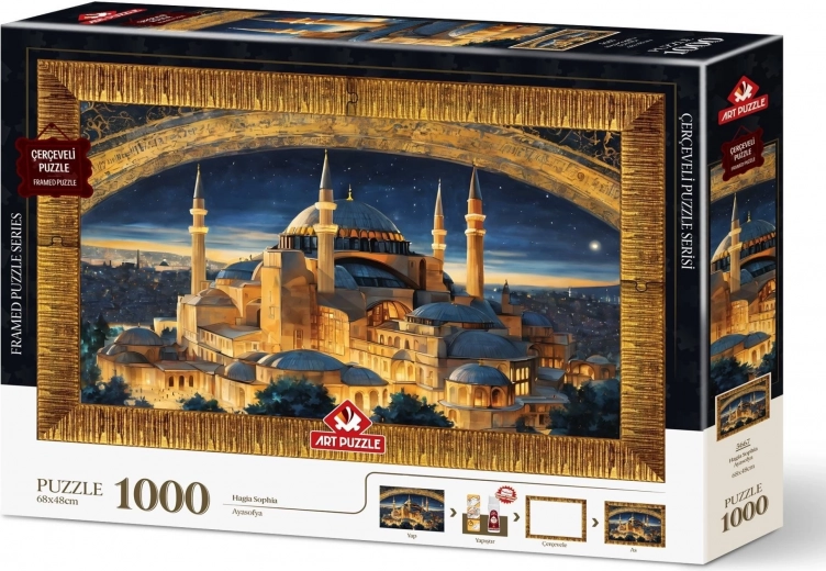 Puzle ar rāmi un līmi 3 vienā Hagia Sophia 1000 gabaliņi