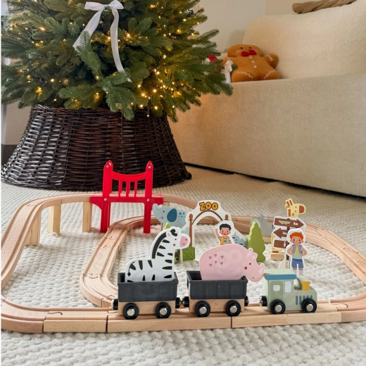 Train with magnetic carriages