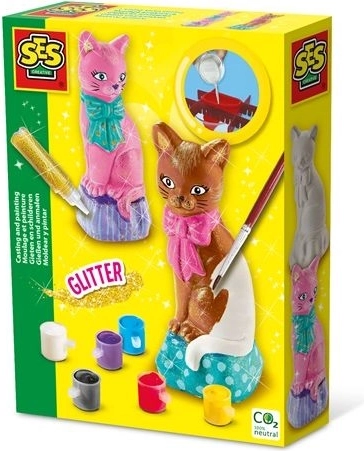 SES plaster casts and paints – cat