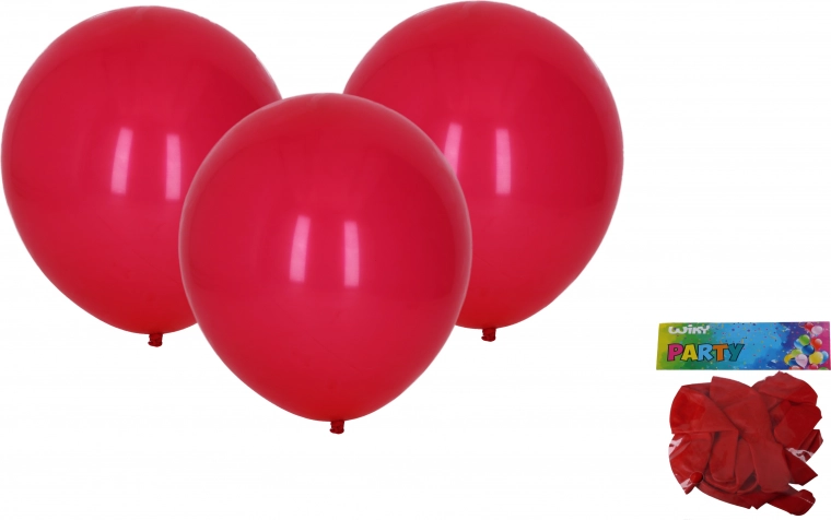 Red Inflatable Balloons 30 cm Set of 10