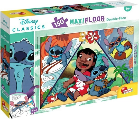 Maksipaklāja puzle 150 LILO & STITCH
