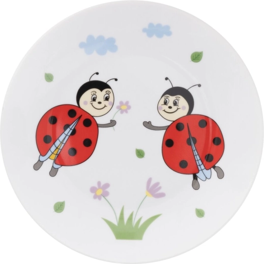 Cheerful ladybug motif
