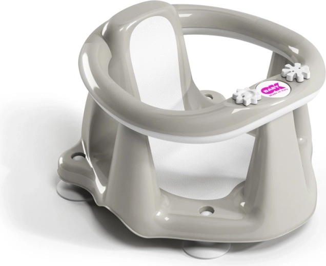 Ok baby bath seat for the tub Flipper Evolution with suction cups, grey (6–15 months)