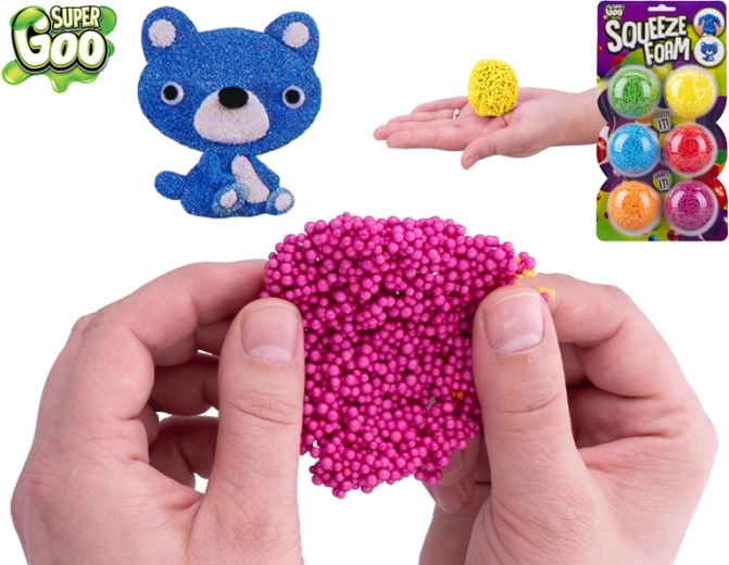 Super Goo putu modelēšanas masa – 6 krāsu komplekts