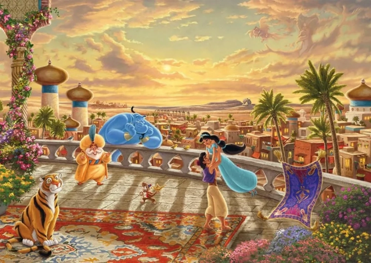Puzle Disney Jasmīna un Aladins 1000 gab.