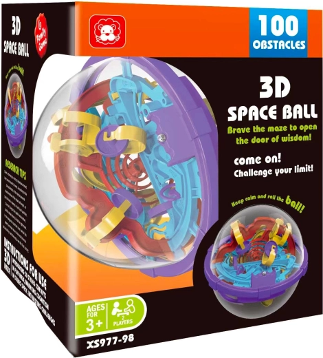 3D labirints Kosmoss – 100 līmeņi
