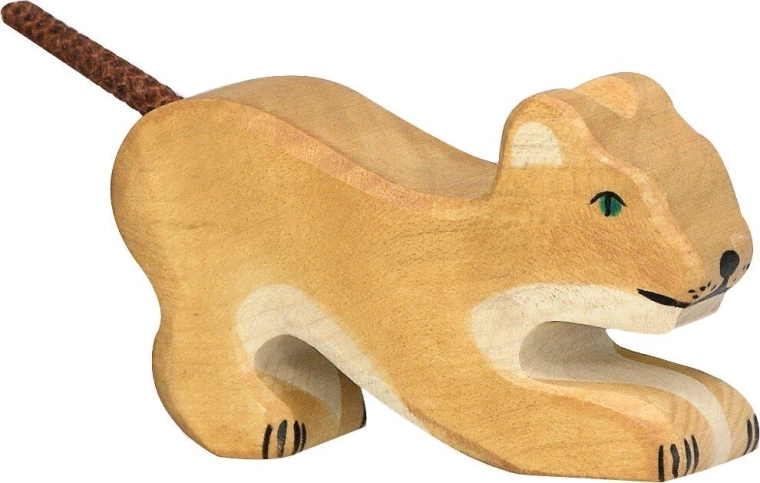 Holztiger small playful lion cub - 1 piece