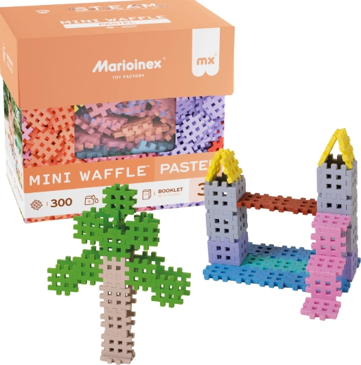 Marioinex Mini Waffle Pastel konstruktors 300 detaļas