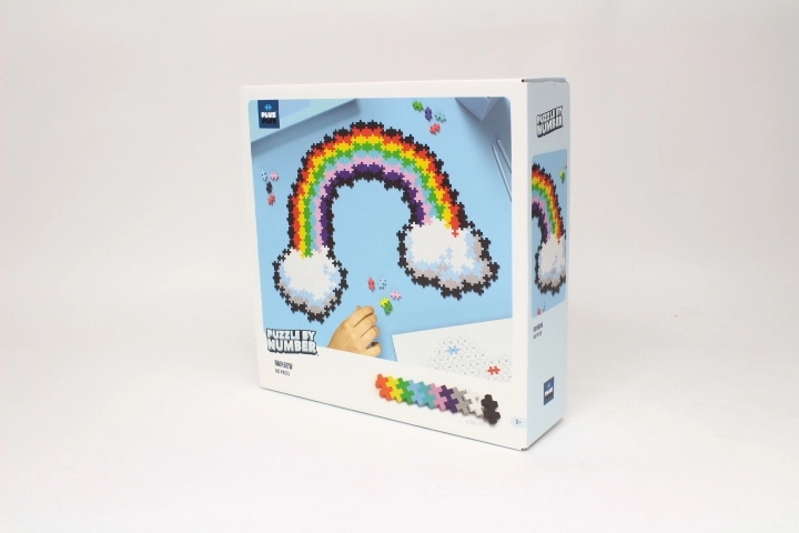 Plus-Plus Puzzle by Number Rainbow 500 Pieces